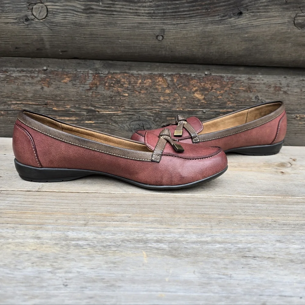 Natural Soul Gracee Classic Minimalist Vegan Leather Comfort Loafers 9M